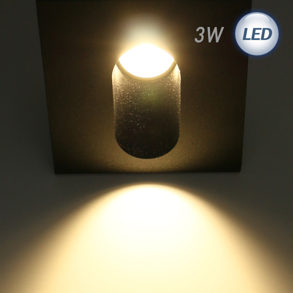 F LED 계단매입 3W (블랙)